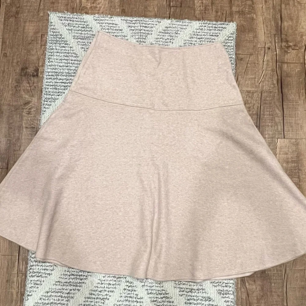 OGL‎ Flare Midi  Oatmeal Color Careerwear Skirt